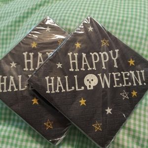 Two Packages Halloween Beverage Napkins